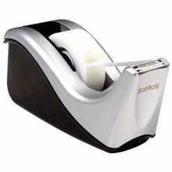 Promo ✔️ Tape Dispensers Scotch® Desktop Tape Dispenser, Silvertech Two-Tone (C60-ST) ⭐