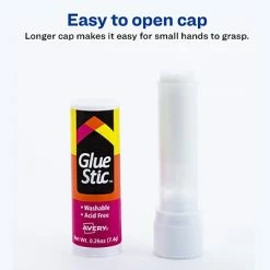 New ✨ Avery Glue Stic Glue Sticks, 0.26 Oz., White, 18/Pack (98089) 🌟 -Tape Fasteners & Adhesives Sales unnamed file 792