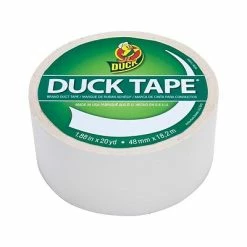 New 🎉 Duck Heavy Duty Duct Tape, 1.88" X 20 Yds., White (1265015) 👏 -Tape Fasteners & Adhesives Sales unnamed file 819