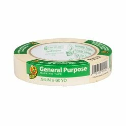 New 😍 Duck® Masking Tape Duck Masking Tape, 0.94" X 60 Yds., Beige (394693) ⌛