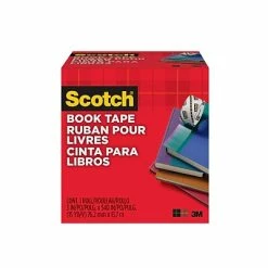 Best deal 🛒 Clear Tape Scotch® Book Transparent Tape, 3" X 15 Yds., 3" Core, 1 Roll (845-300) 😀 -Tape Fasteners & Adhesives Sales unnamed file 916