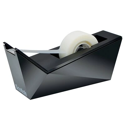 Hot Sale 💯 Tape Dispensers Scotch® Desktop Tape Dispenser, Facet Design, Metallic Black Finish (C17-MB-0) 😉 2 Hot Sale 💯 Tape Dispensers Scotch® Desktop Tape Dispenser, Facet Design, Metallic Black Finish (C17-MB-0) 😉 - Image 2