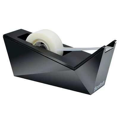 Hot Sale 💯 Tape Dispensers Scotch® Desktop Tape Dispenser, Facet Design, Metallic Black Finish (C17-MB-0) 😉 3 Hot Sale 💯 Tape Dispensers Scotch® Desktop Tape Dispenser, Facet Design, Metallic Black Finish (C17-MB-0) 😉 - Image 3