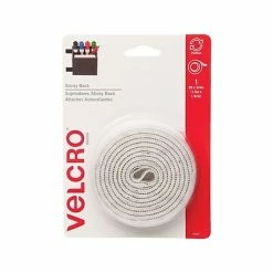 Budget 😀 Hook And Loop Fastener Tape Velcro® Brand 3/4" X 5' Sticky Back Hook & Loop Fastener Roll, White (90087) ❤️